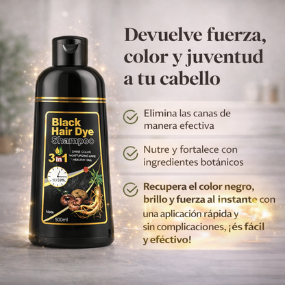 SE ACABARON LAS CANAS. CHAMPU PARA CANAS 3 EN 1.