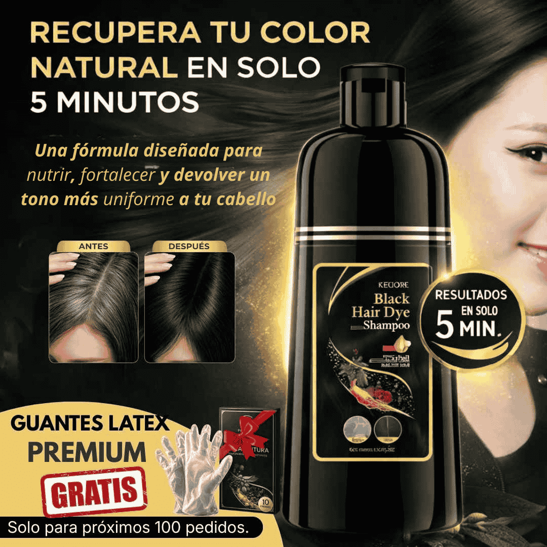 SE ACABARON LAS CANAS. CHAMPU PARA CANAS 3 EN 1.