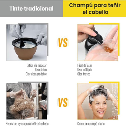 SE ACABARON LAS CANAS. CHAMPU PARA CANAS 3 EN 1.